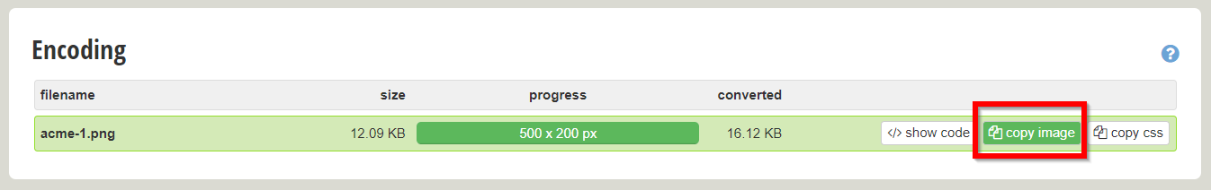 Copy base 64 image